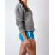 VIO YOGA Crop Sweatshirt Zink Malas Shorts seitlich