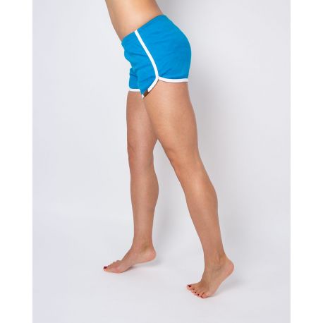 Laufshorts teal & white Model