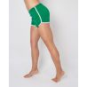 Laufshorts green & white seitlich Model