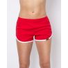 Laufshorts red & white Vorderseite Model