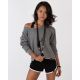 VIO YOGA Crop Sweatshirt Zink Malas Shorts