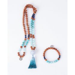 Rudraksha Mala - Set Blue Sea