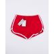 Laufshorts red & white liegend Vorderseite