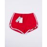 Laufshorts red & white liegend Vorderseite