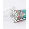 Magic Carpet Yogamatte turquoise traditional eingerollt liegend