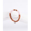 Rudraksha Armband rose hängend