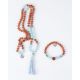 Rudraksha Mala Kette Ocean mit Armband