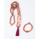 Rudraksha Kette Mala terra mit Armband