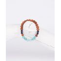 Rudraksha Armband blue sea hängend