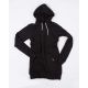 VIO YOGA Raglan Hoodie schwarz weiß Kapuzenpulli Kleid sportlich Vorderseite