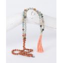 Rudraksha Mala Kette sweet pastel