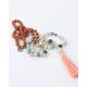 Rudraksha Mala Kette sweet pastel liegend