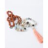 Rudraksha Mala Kette sweet pastel liegend