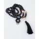 Rudraksha Mala Kette black moon liegend