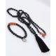 Rudraksha Mala Kette black eye mit Armband