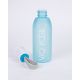 VIO YOGA Trinkflasche ice blue Deckel ab stehend