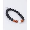 Rudraksha Armband black moon Detail