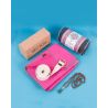 Yoga Handtuch Grip pink mit Yoga Props